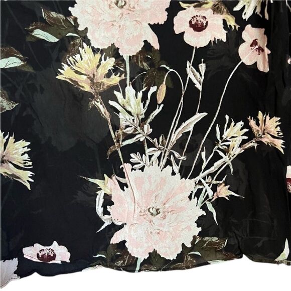 Lucky brand floral sheer long sleeve top - Picture 13 of 14